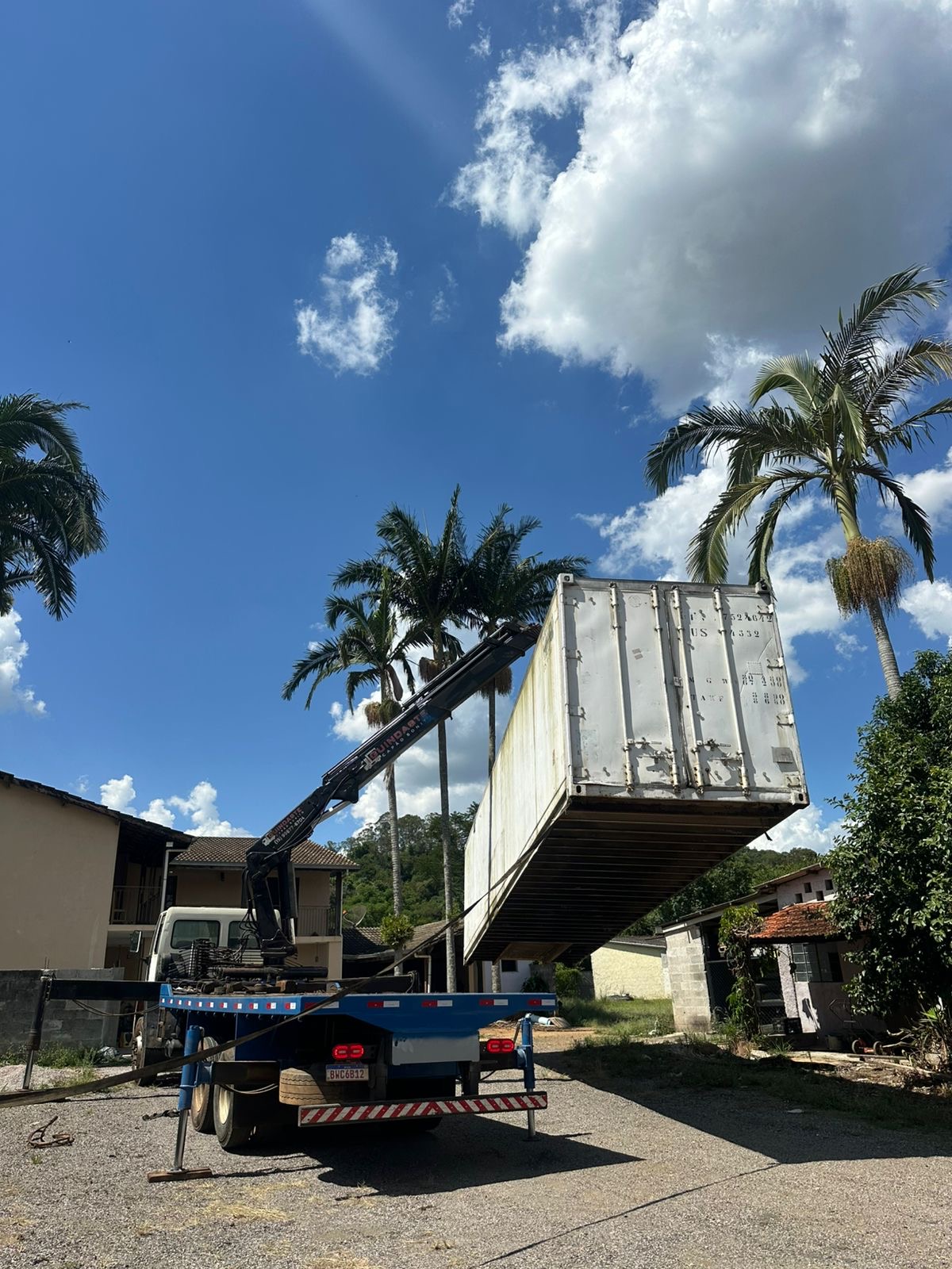 Transporte empilhadeira