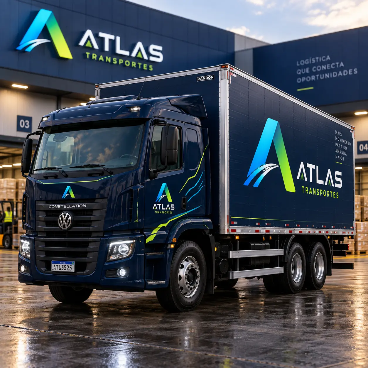 Caminhão truck para transporte de cargas