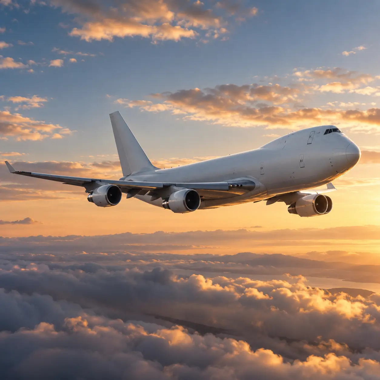 Avião utilizado no frete aéreo